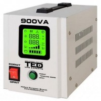 UPS pentru centrala termica pe lemne gaz TED Electric 900VA 500W Runtime extins utilizeaza 1 acumulator neinclus unda sinusoida pura TED900NEW